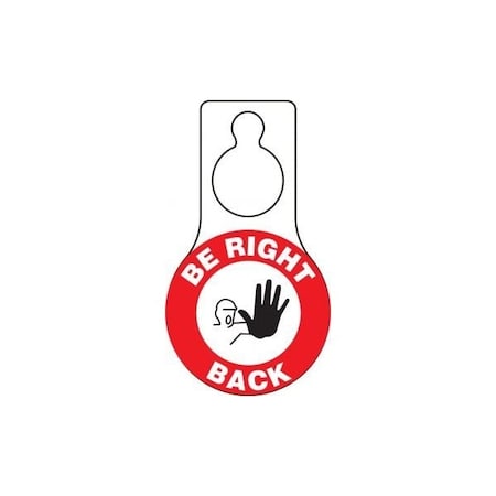 Accuform Danger, Self-Laminating PF-Cardstock, 3-1/4 in Width, 0.06 in Height, , 10 PK TAD616